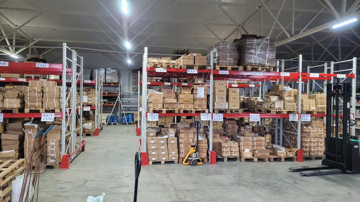 NRG Motion warehouse and packaged bearings