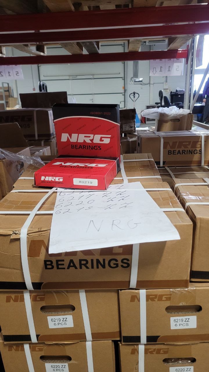 NRG Motion warehouse and packaged bearings